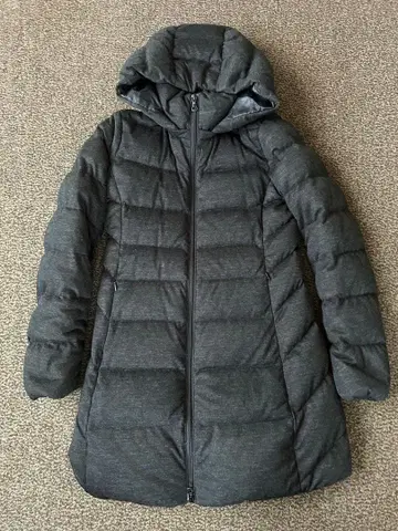 UNIQLO 후드 부착 롱 다운 자켓 S 사이즈