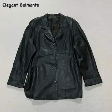 t2296 [ 구제 의류 ] 오버 사이즈 가죽 자켓 블랙 그린 롱 기장