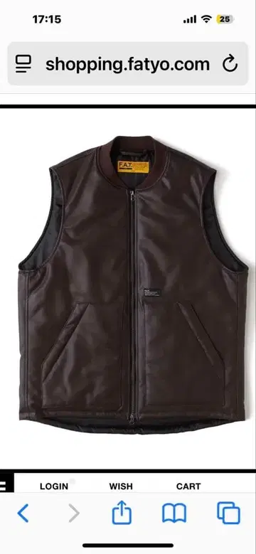 F.A.T 베스트 GRAINNER 브라운 가죽