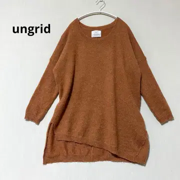 언그리드 ungrid 슬릿헴 소프트 니트 프리