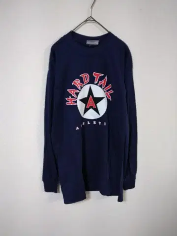 미국제 구제 의류 HARD TALL 긴팔 티셔츠 남성용 M 네이비색 면