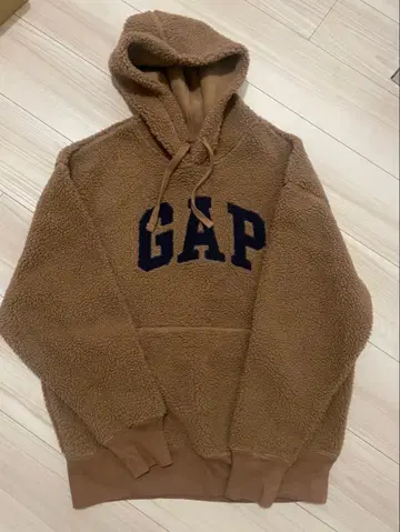 GAP 보아 후드티 후드 복슬복슬 브라운