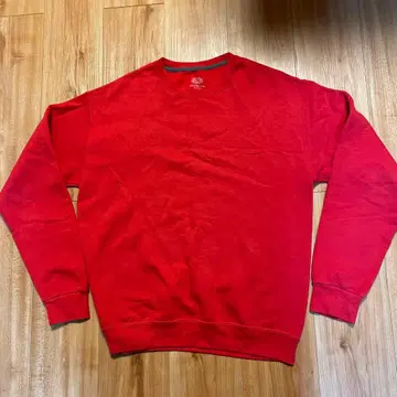 트레이닝복 M FRUIT OF THE LOOM 빨간색 구제 의류