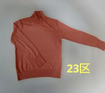 23구 실크울 하이넥 니트