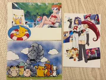 포켓몬 엽서 로사(무사시), 로이(코지로) 등 미사용 새상품 레어