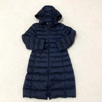 유니클로 UNIQLO 울트라 라이트 다운 롱 코트 네이비 S