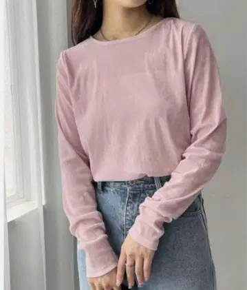 디스코트 플로키 메쉬 롱 슬리브