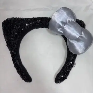 유니버설 스튜디오 재팬 헬로키티 스팽글 머리띠 블랙