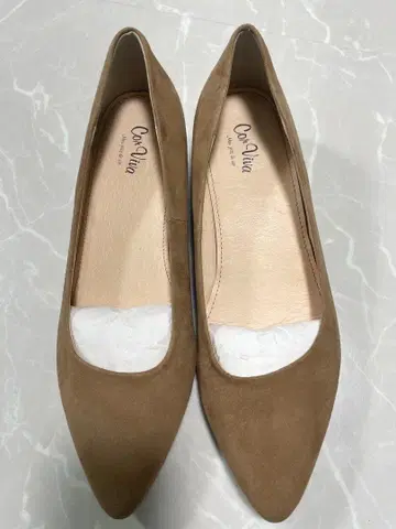 CorViva 베이지 펌프스 24.5cm 비쥬 장식