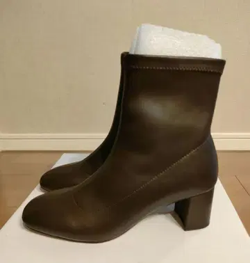 [ 미사용 ] 글로벌 워크 숏부츠 다크 브라운