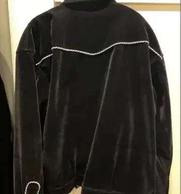 Schott 블랙 벨로아 자켓