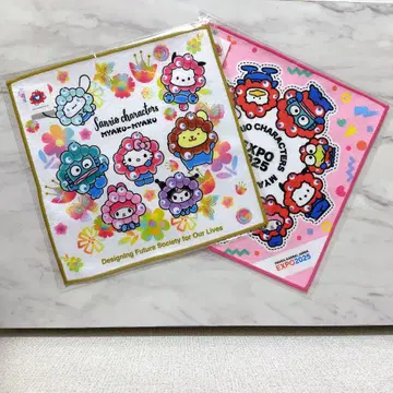 [ 2장 세트 ] 산리오 미야쿠미야쿠 미니 타월 손수건