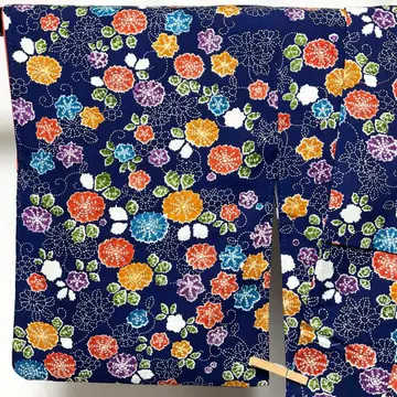 C187 순수 실크 이중 기모노 코몬 컨디션 최상 기모노