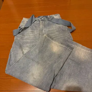 새상품급 NIKO AND - 라이트 블루 와이드 데님 팬츠 M