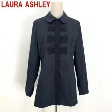 A2071 로라 애슐리 스텐카라 코트 면 안감 있음 네이비 블랙 9