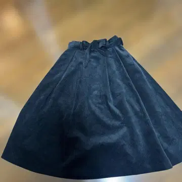 Dickies 블랙 플레어 스커트 코듀로이