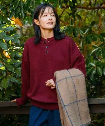 FREAK'S STORE 버건디 니트