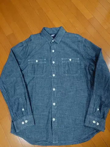 Lands' End 데님 긴팔 셔츠 L