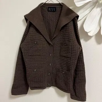 GIPSYBLUE 집시 블루 니트 가디건 브라운 M 포켓