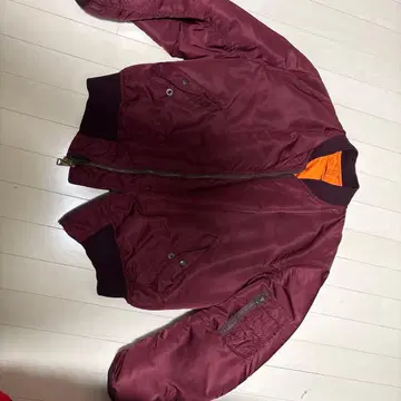 버건디 MA-1 플라이트 자켓