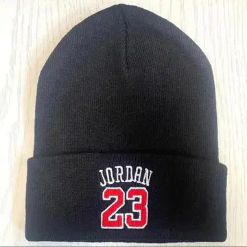 [ 미사용 새상품 ] Jordan Brand 비니 니트 모자 자수 23번