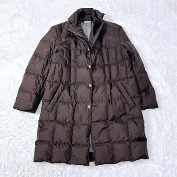 새상품급 DOCLASSE 남성용 다크 브라운 다운 코트 버튼 포함