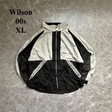 00s [Wilson] 윌슨 (XL) 나일론 자켓*가슴 로고*메쉬 안감