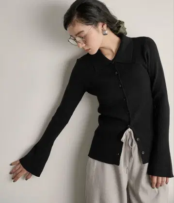 리브 니트 폴로 가디건 THE YOn