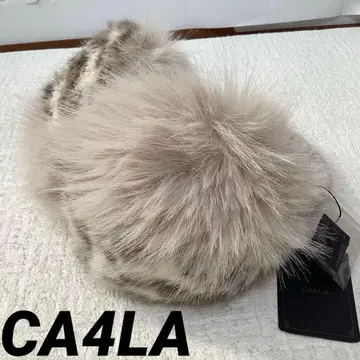 미사용 새상품 CA4LA(카시라) 귀도리 데일리 표범 무늬