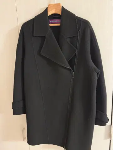 비비안 탐 블랙 울 코트