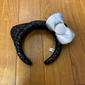 키티 머리띠 리본 포함 스팽글