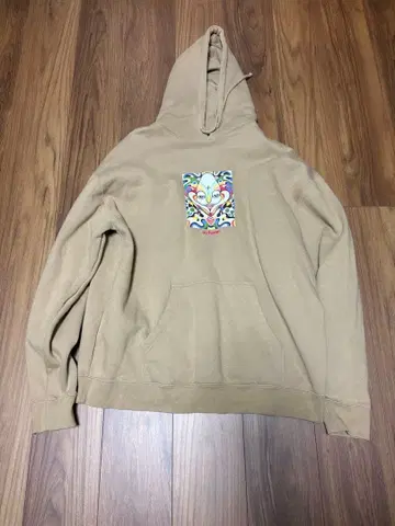 dayze 베이지 아트 프린트 후드티 autumn 스노우보드