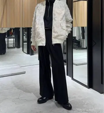 하레 HARE 턱 와이드 플레어 슬랙스 팬츠 남성용 JPN: S