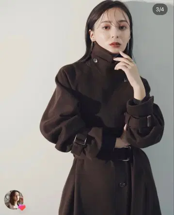 [새상품급] 아뉴앙스/울 트렌치코트