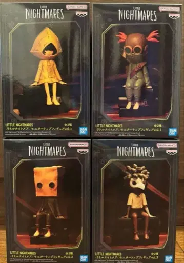 리틀 나이트메어 피규어 세트 모니터 탑 피규어 4체 세트