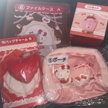 산리오 복권 헬로키티 파일 케이스 파우치 백참 소품함