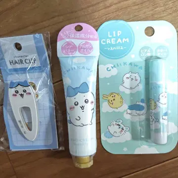 치이카와 헤어 클립 핸드 크림 립 크림 세트