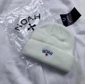 NOAH 화이트 니트 모자