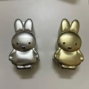 미피 BOX 미피 양철 캔 실버 골드 2개 세트