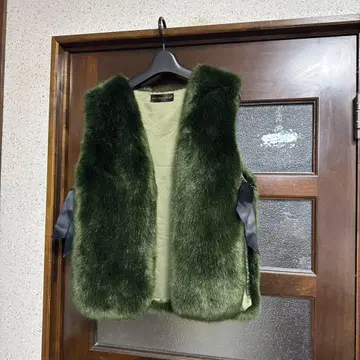 인조 모피 베스트풍