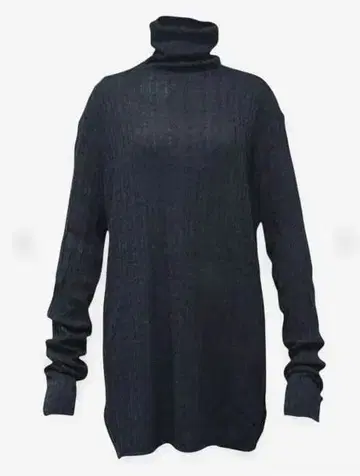 새상품급 [멜랑주] 터틀넥 롱 니트 스웨터 다크 그레이