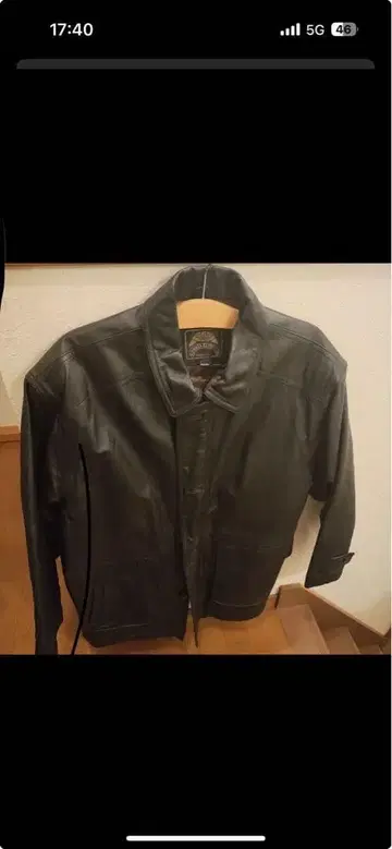 블랙 가죽 자켓