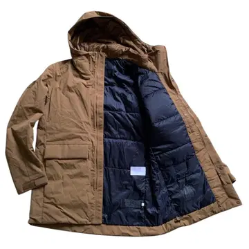 새상품급 UNIQLO 유니클로 하이브리드 다운 후드티 M 브라운