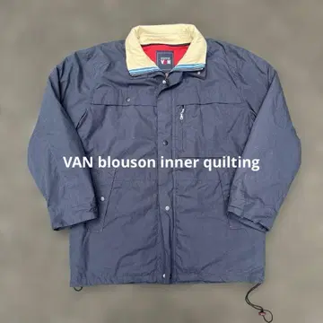 VAN 블루종 퀼팅 L