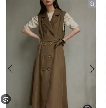 AZUL by moussy 트렌치 베스트 원피스