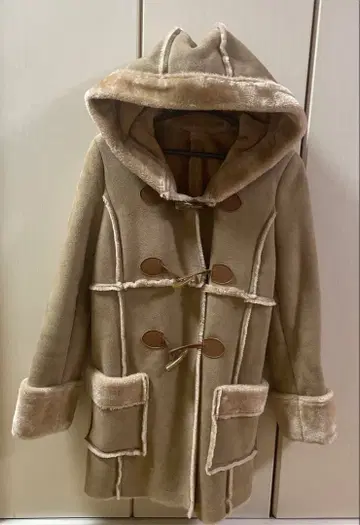 snidel 베이지 무스탕풍 보아 코트 프리 사이즈