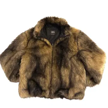 ZARA 볼륨 퍼 자켓 XL 레어 완판템