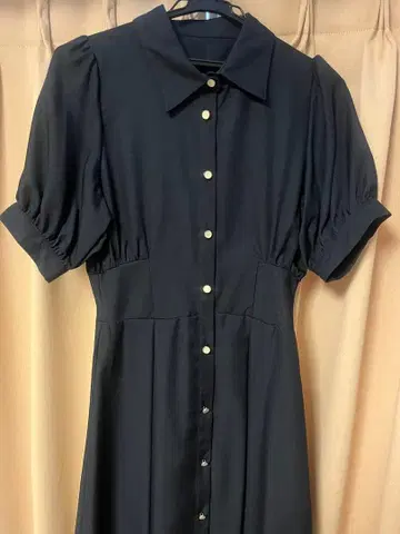 아스트리아오딜 린넨라이크 코르셋 셔츠 원피스 네이비 가격 인하 가능