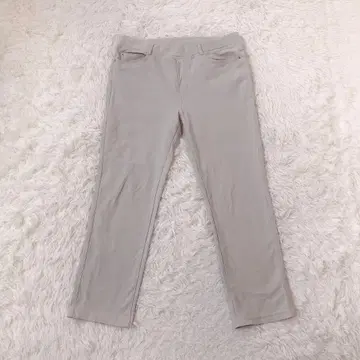 스트레치 팬츠 허리밴딩 스트레이트 면 혼방 그레이지 빅 사이즈 3L