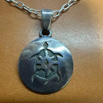 호피족 925 실버 거북 목걸이